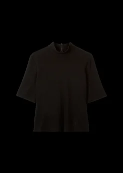 Rib Top Met Col