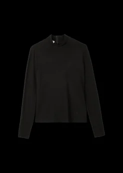 Rib Top Met Col