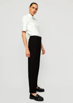 Rib Top Met Col