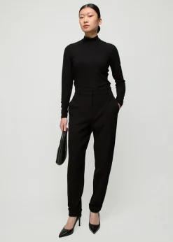 Rib Top Met Col