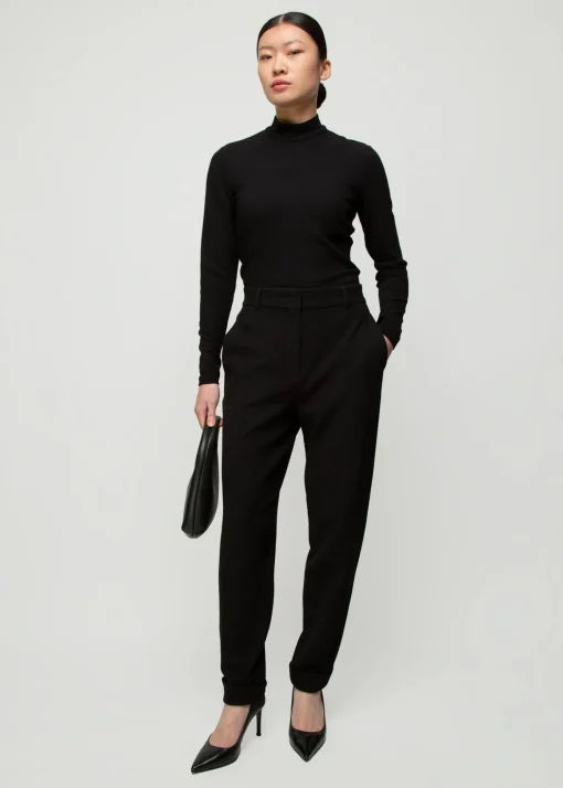 Rib Top Met Col