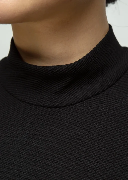 Rib Top Met Col