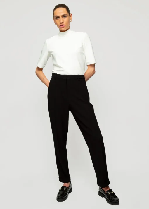 Rib Top Met Col