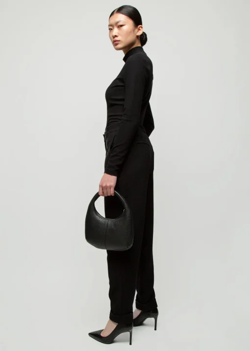 Rib Top Met Col