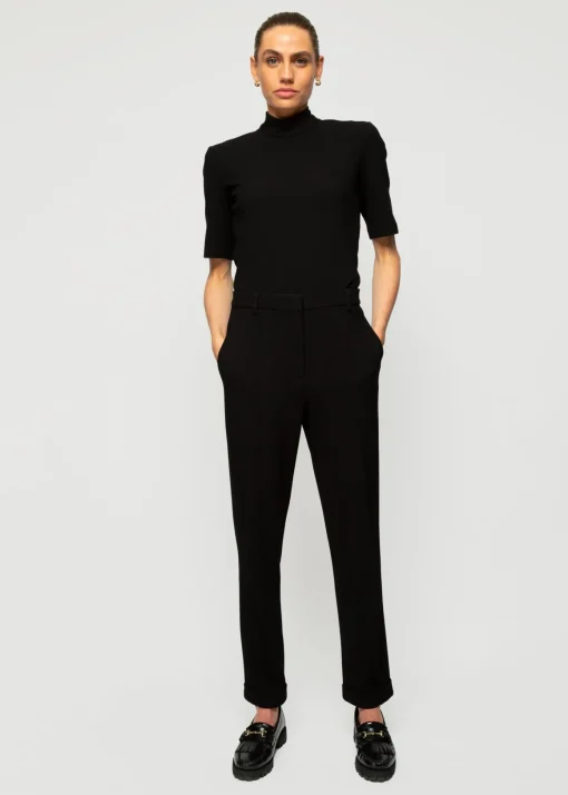 Rib Top Met Col