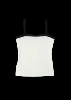 Rib Top Met Contrastboorden