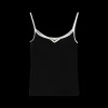 Rib Top Met Hartvormige Hals