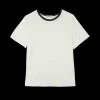 Rib Top Met Ronde Hals