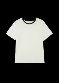 Rib Top Met Ronde Hals
