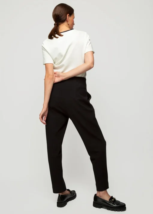 Rib Top Met Ronde Hals