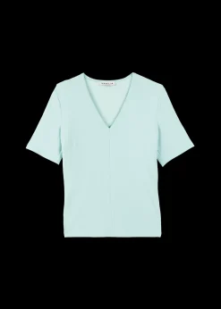 Rib Top Met V-Hals