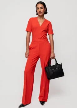 Rib Top Met V-Hals