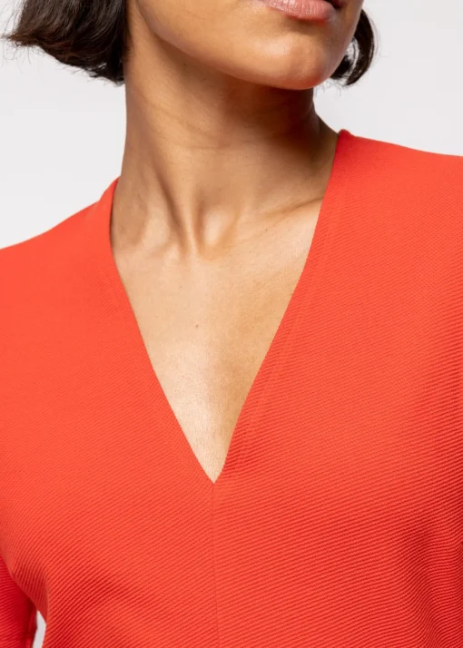 Rib Top Met V-Hals