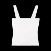 Rib Top Met Vierkante Hals