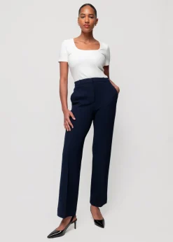 Rib Top Met Vierkante Hals