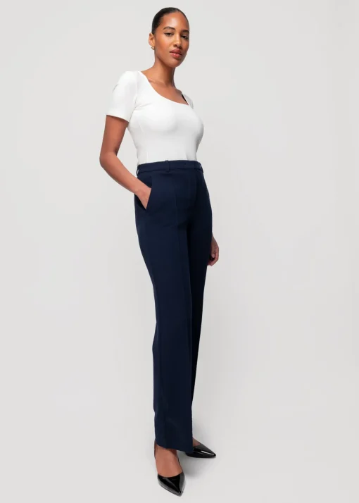 Rib Top Met Vierkante Hals