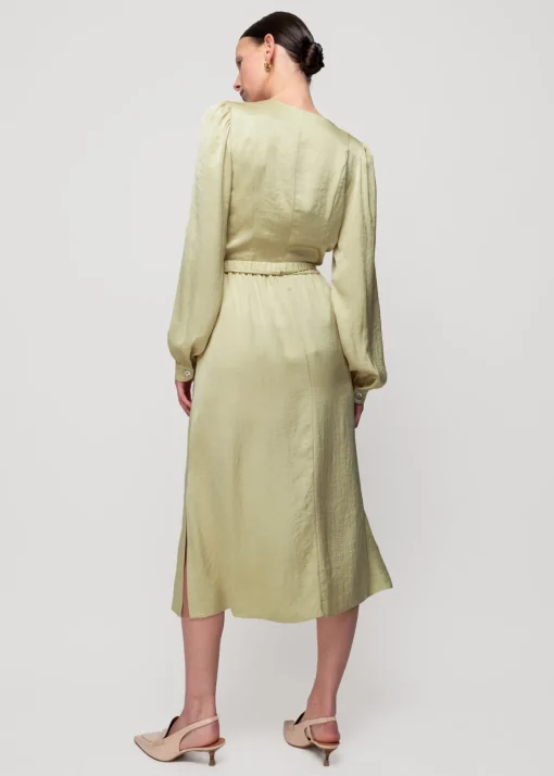 Satijnen Blouse Met Parelmoer