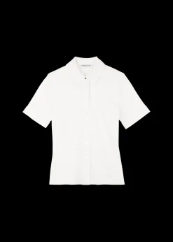Stretch Blouse Met Korte Mouw