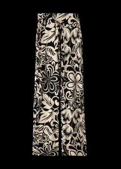 Tricot Broek Met Bloemenprint