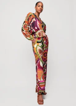 Tricot Broek Met Print