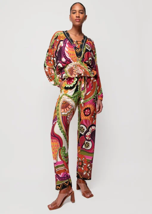 Tricot Broek Met Print