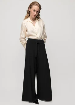 Tricot Broek Met Wijde Pijp