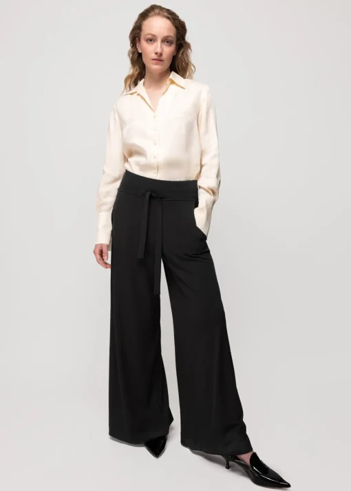Tricot Broek Met Wijde Pijp