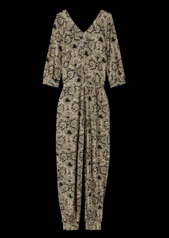 Tricot Jumpsuit Met Ikat Print