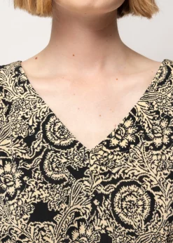 Tricot Jumpsuit Met Ikat Print