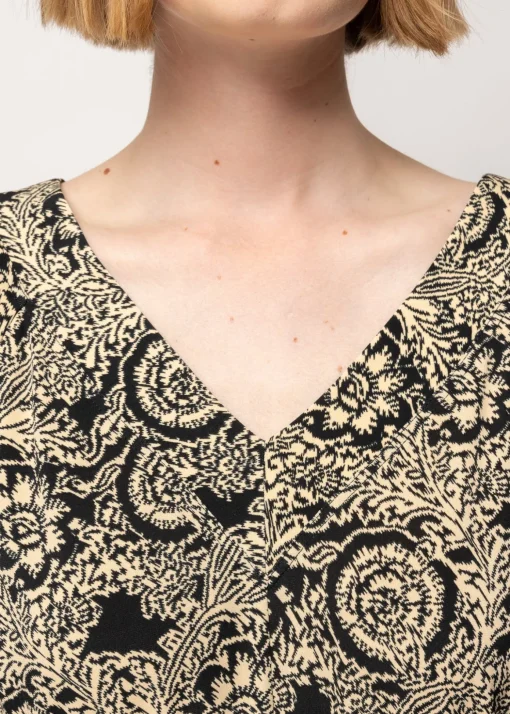 Tricot Jumpsuit Met Ikat Print