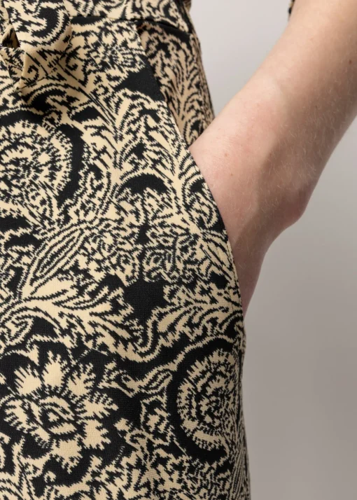 Tricot Jumpsuit Met Ikat Print