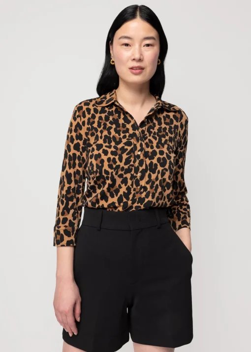 Tricot Leopard Polo