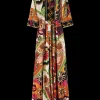 Tricot Maxi-Jurk Met Print
