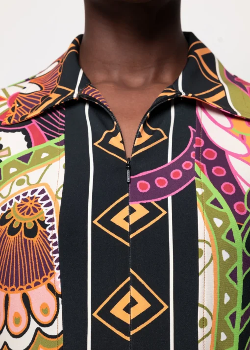 Tricot Maxi-Jurk Met Print