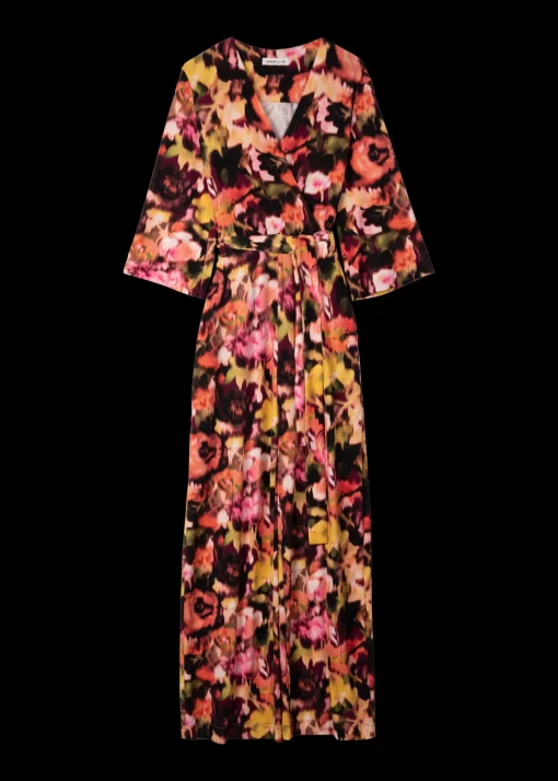 Tricot Midi Jurk Met Print