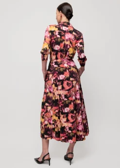 Tricot Midi Jurk Met Print