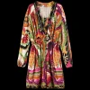 Tricot Mini Jurk Met Print