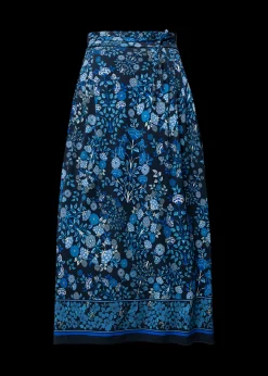Tricot Rok Met Bloemen