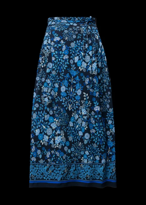 Tricot Rok Met Bloemen
