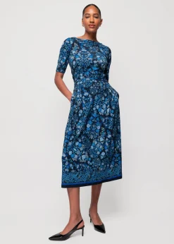 Tricot Rok Met Bloemen