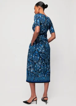 Tricot Rok Met Bloemen