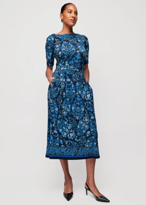 Tricot Rok Met Bloemen