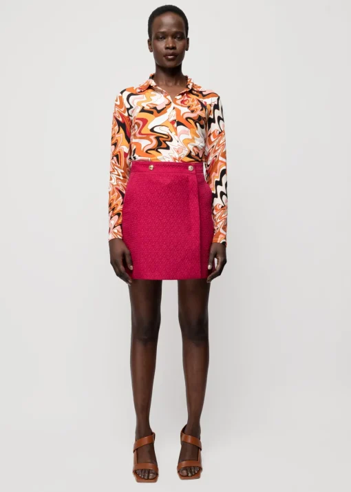 Tricot Swirl Blouse