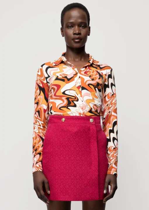 Tricot Swirl Blouse