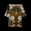 Tricot Swirl Top Met Boothals