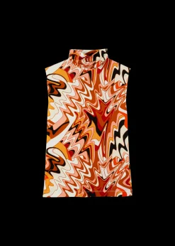 Tricot Swirl Top Met Col