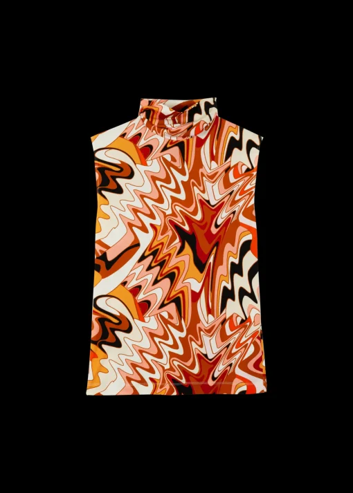 Tricot Swirl Top Met Col