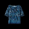 Tricot Top Met Bloemen