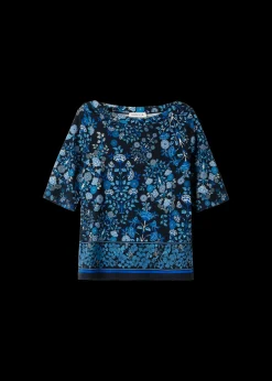 Tricot Top Met Bloemen