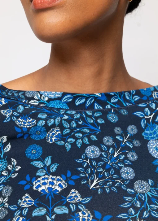 Tricot Top Met Bloemen
